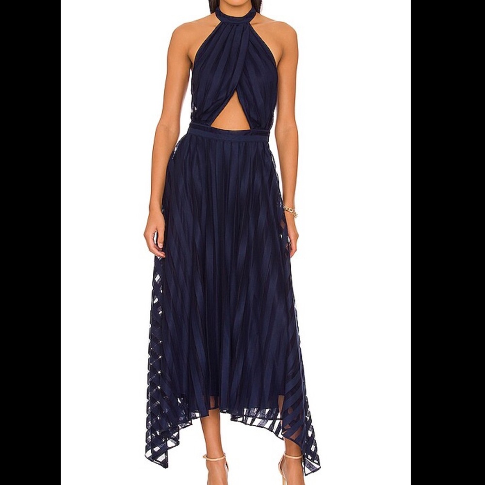 Amur Twilight Blue Leonie Halter Dress
